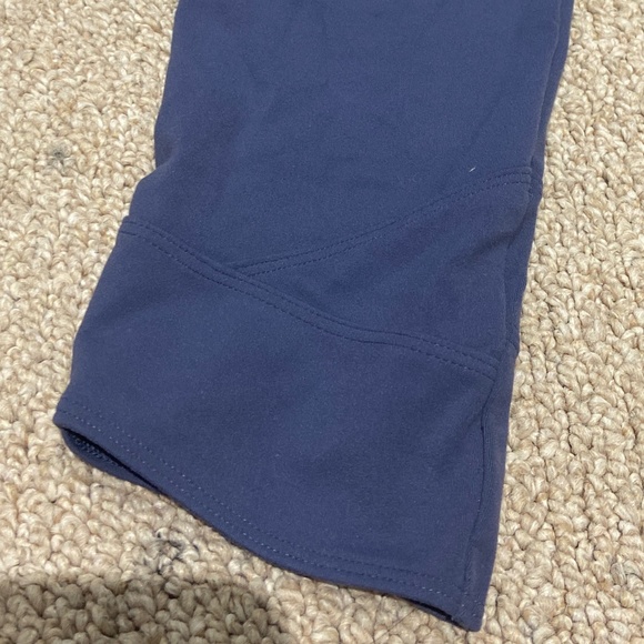 Athleta Navy Blue Cropped Legging Sizes Girls L - Picture 3 of 5